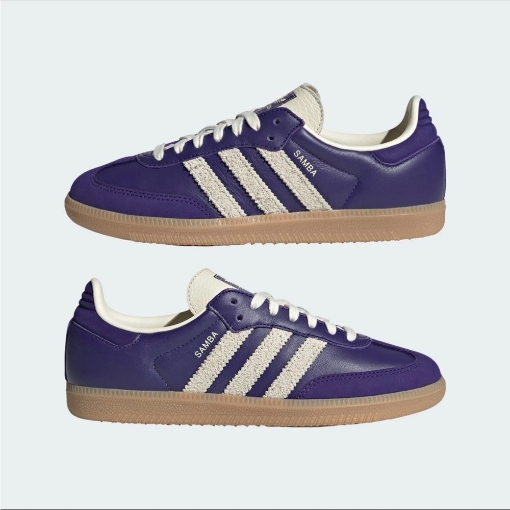 Adidas Samba Purple & White Women Sz 9 /7.5 Men NWB